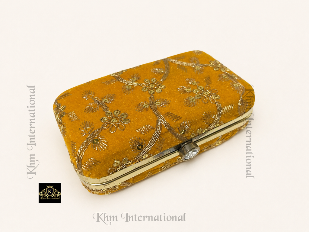 Embroidered Indian Clutch Purse Set | Bridal Wedding Evening Bag
