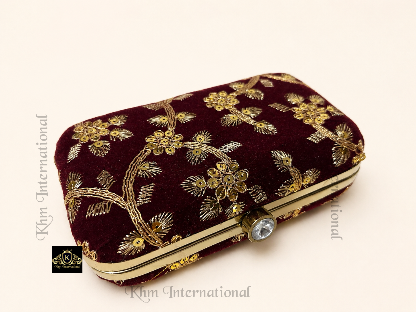 Embroidered Indian Clutch Purse Set | Bridal Wedding Evening Bag