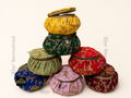 Embroidered Matki Box, Indian Wedding Favor, Bridesmaid Gift
