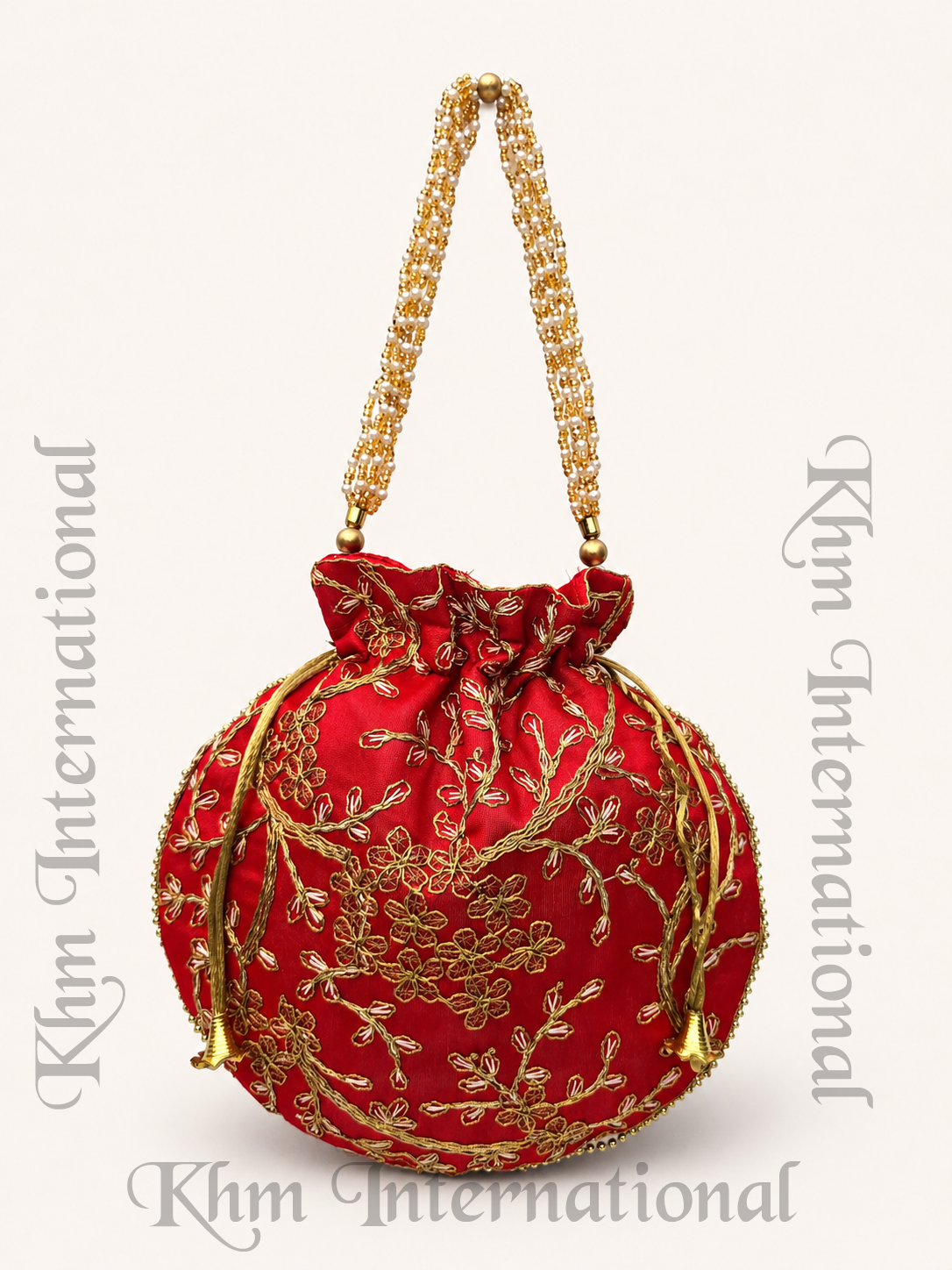 Embroidered Potli Bag for Women | Indian Wedding Favor Purse, Bridal Drawstring Handbag, Ethnic Party Clutch for Bridesmaids & Festive Gifts