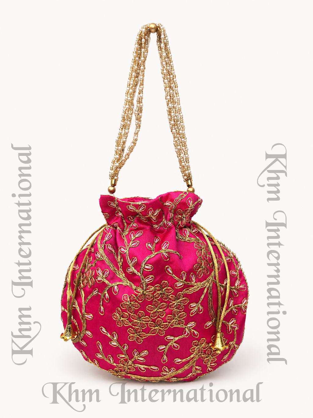 Embroidered Potli Bag for Women | Indian Wedding Favor Purse, Bridal Drawstring Handbag, Ethnic Party Clutch for Bridesmaids & Festive Gifts