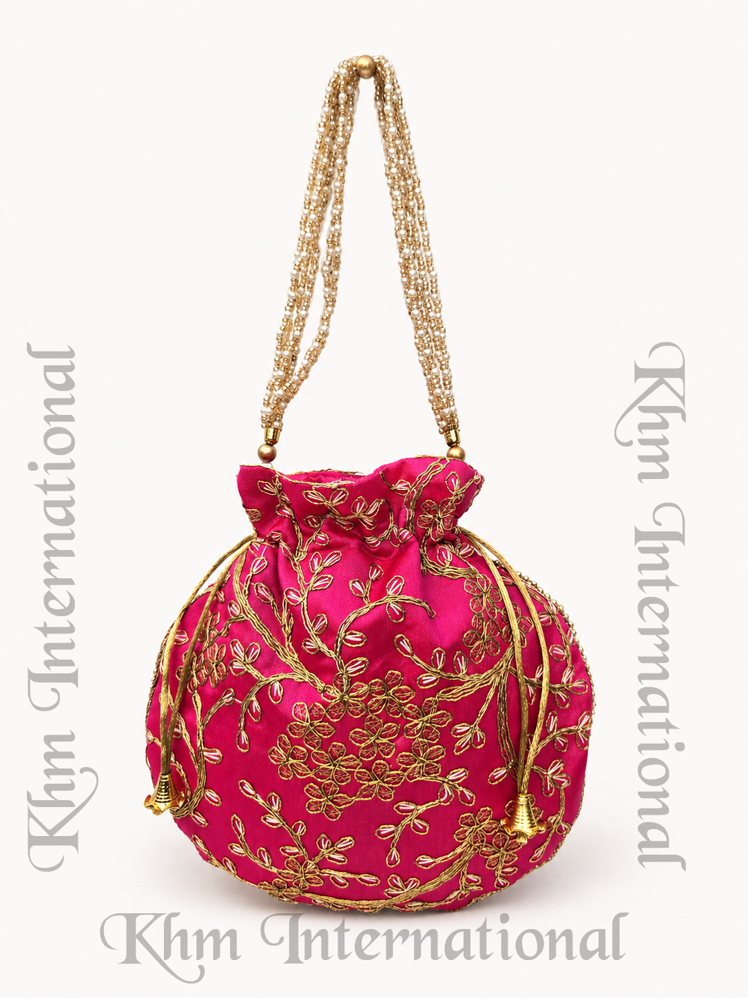 Embroidered Potli Bag for Women | Indian Wedding Favor Purse, Bridal Drawstring Handbag, Ethnic Party Clutch for Bridesmaids & Festive Gifts