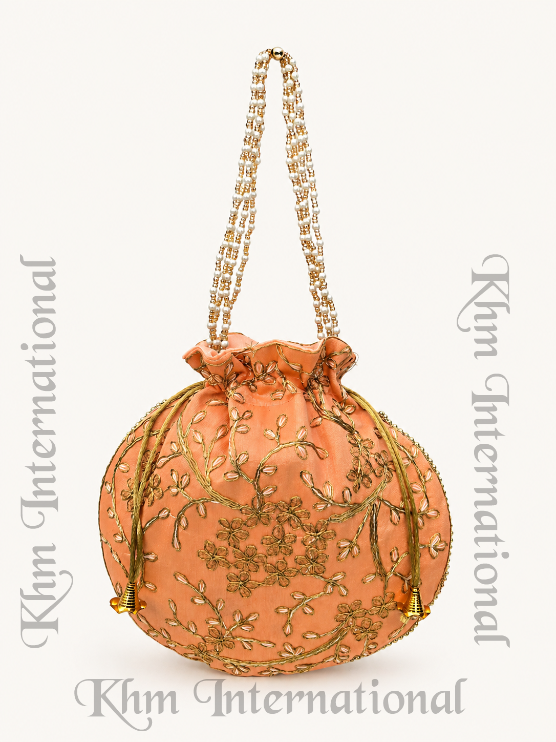 Embroidered Potli Bag for Women | Indian Wedding Favor Purse, Bridal Drawstring Handbag, Ethnic Party Clutch for Bridesmaids & Festive Gifts