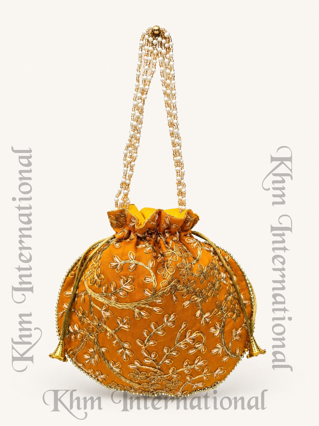 Embroidered Potli Bag for Women | Indian Wedding Favor Purse, Bridal Drawstring Handbag, Ethnic Party Clutch for Bridesmaids & Festive Gifts