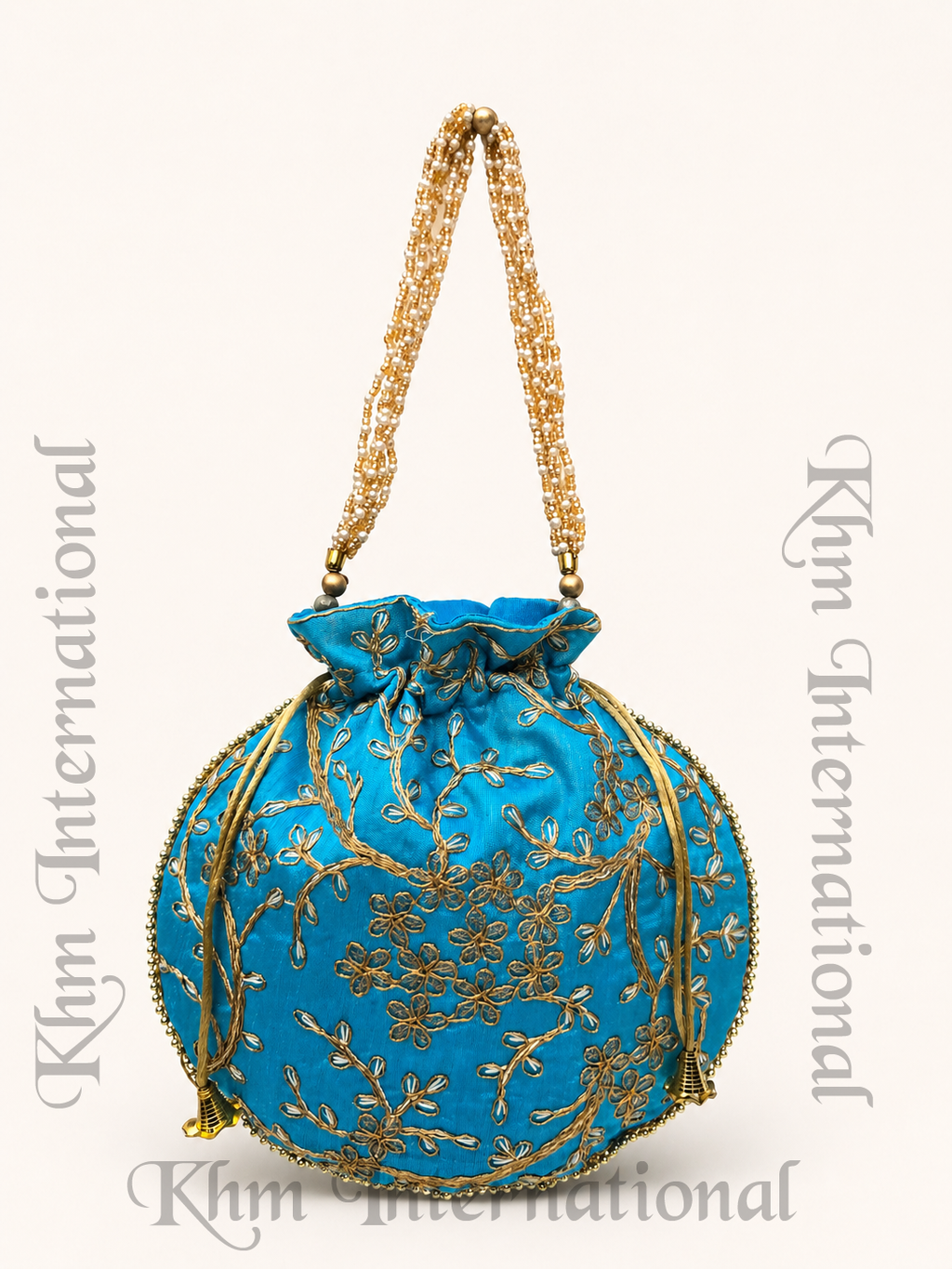Embroidered Potli Bag for Women | Indian Wedding Favor Purse, Bridal Drawstring Handbag, Ethnic Party Clutch for Bridesmaids & Festive Gifts