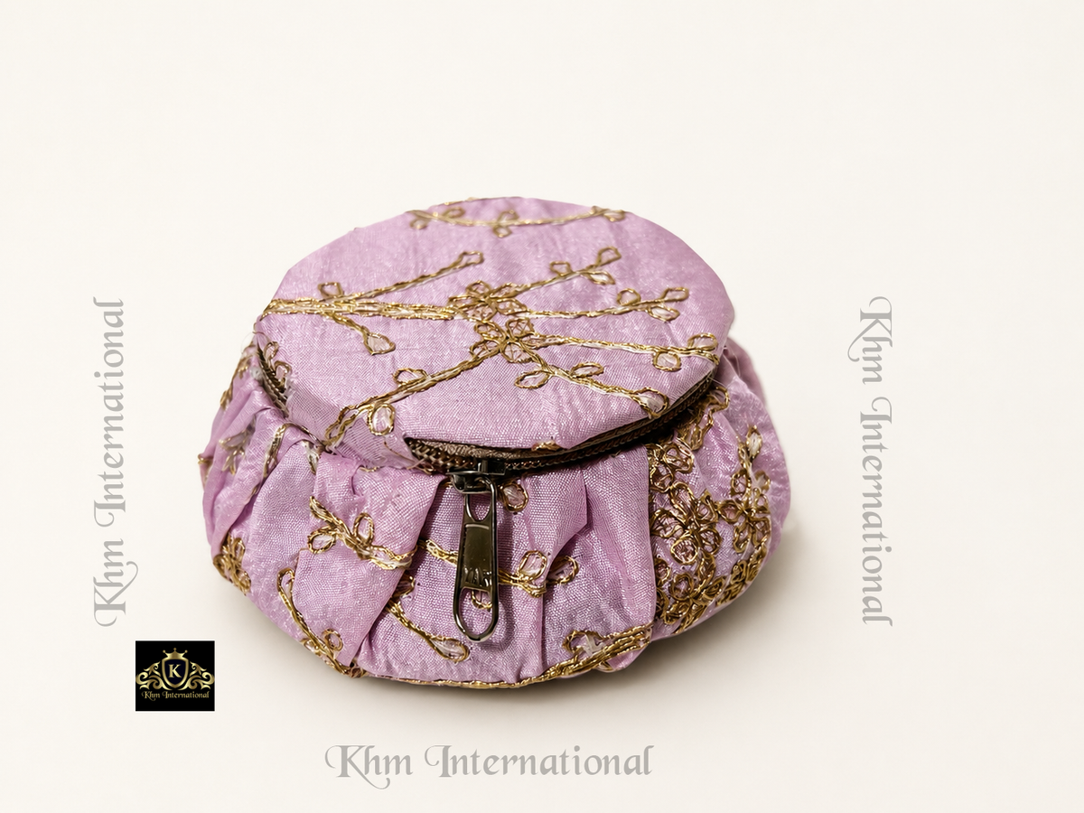 Embroidered Matki Box, Indian Wedding Favor, Bridesmaid Gift