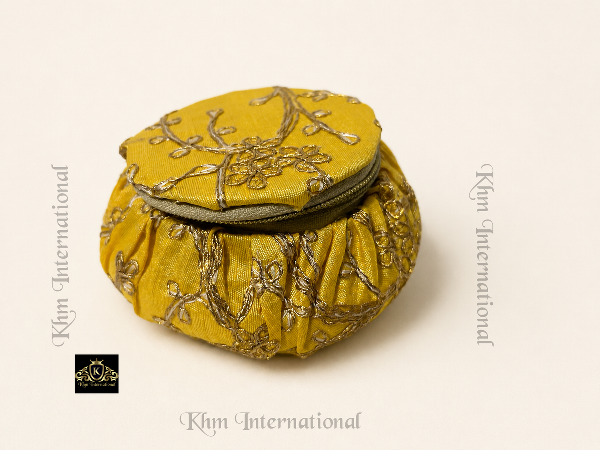 Embroidered Matki Box, Indian Wedding Favor, Bridesmaid Gift