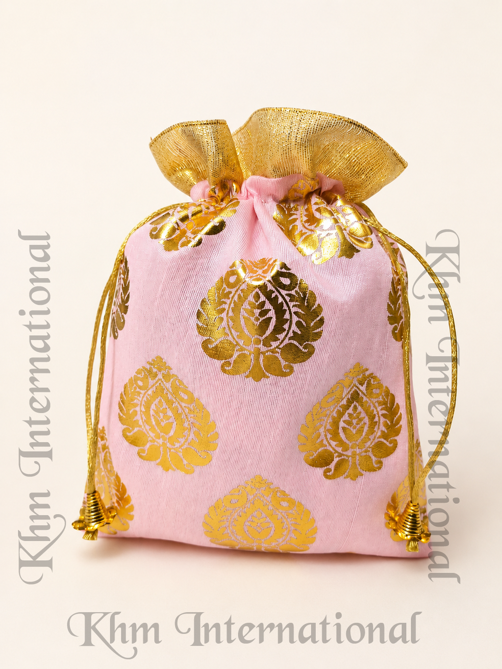 Brocade Potli Bag 7x9 Inch, Assorted Colors Indian Wedding Gift Bag, Traditional Drawstring Pouch, Party Favor & Return Gift Bag