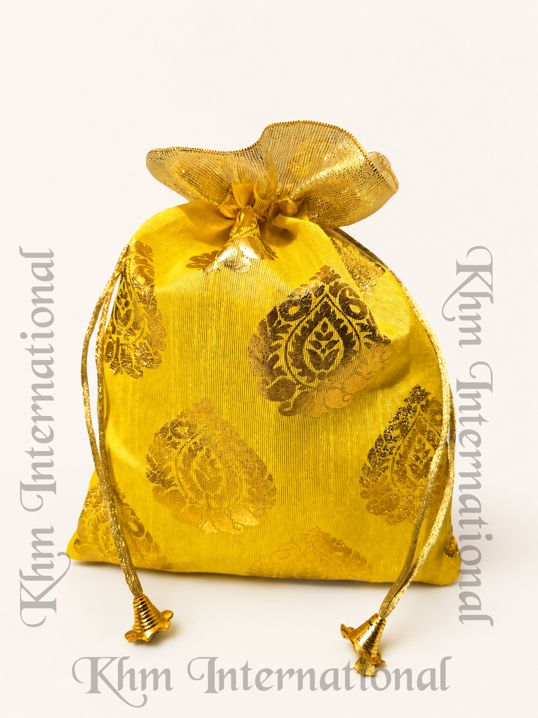Brocade Potli Bag 7x9 Inch, Assorted Colors Indian Wedding Gift Bag, Traditional Drawstring Pouch, Party Favor & Return Gift Bag